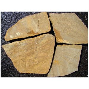 Песчаник желто-серый, толщина 10-25 мм