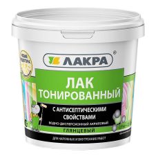 Лак акрил с антисептиком Махагон 0,9 кг ЛАКРА
