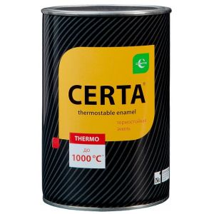 Эмаль термостойкая черная Церта 0,8 кг