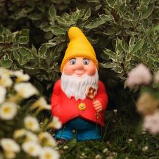 Садовая фигура Гном Тихон в красном 39 см ТСМ