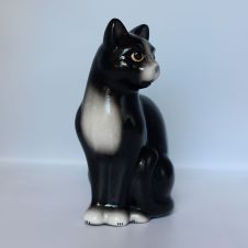 Садовая фигура Кот черный 27,5 см ТСМ