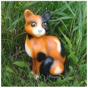 Садовая фигура Кот трехцветный 27,5 см ТСМ