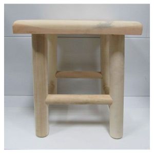 Табурет деревянный 280х280 мм, высота 310 мм, сосна