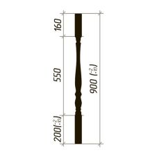 Балясина №8 50х50х900 сосна А/А