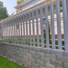 Блок подпорный 395х270х167 мм красный