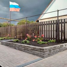 Блок Финский 200х180х80 мм красный
