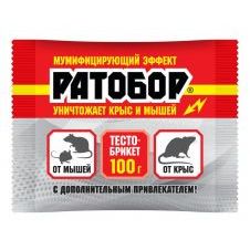 Ратобор тесто брикет 100г (ВХ) от крыс и мышей