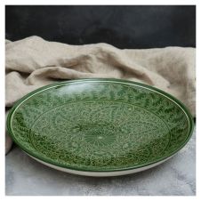 Набор чайный 9 предметов керамика зеленый