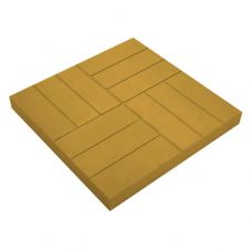 Плитка тротуарная Двенадцать камней желтая 500х500х56 мм