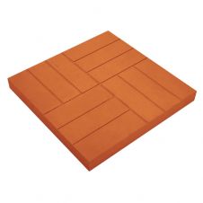 Плитка тротуарная Двенадцать камней оранжевая 500х500х56 мм