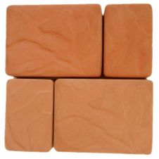 Плитка тротуарная Четыре камня оранжевая 300х300х45 мм