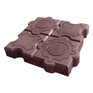 Плитка тротуарная Мозаика шоколад 250х250х45 мм