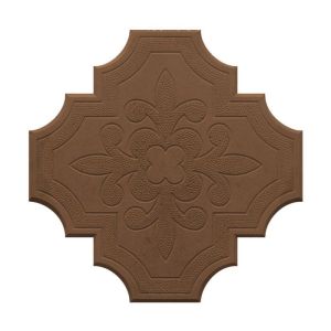 Плитка Ромашка (Клевер краковский) большой шоколад 290х290х45 мм