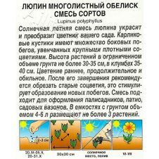 Люпин Обелиск, смесь сортов 7 шт Аэлита