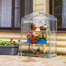 Парник для балкона 49х69х126см, 3 полки